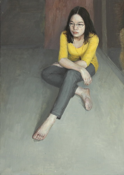 袁梦其《自画像》100X60cm布面油画 2009级