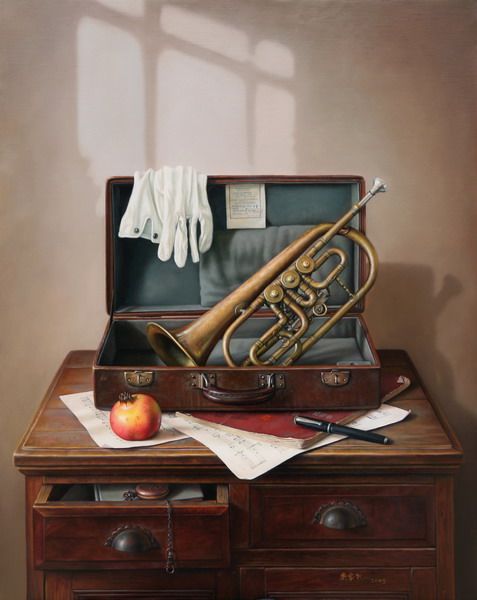 窗前92x73cm  By the window