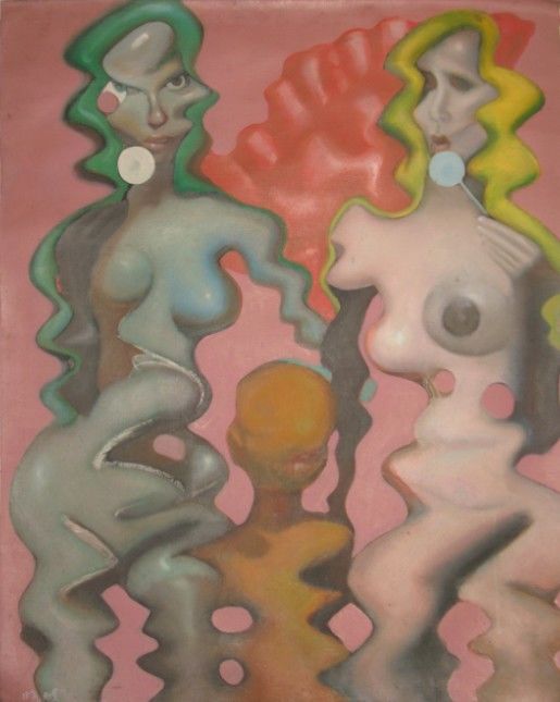 《冲突与交融系列》丙烯  80x100cm  2009