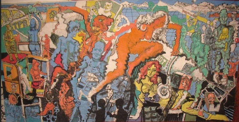 《状态系列》国画 120x240cm  2011