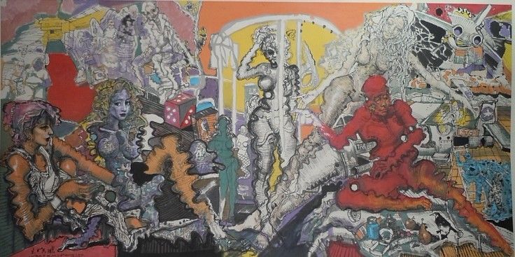 《状态系列》国画 120x240cm   2011