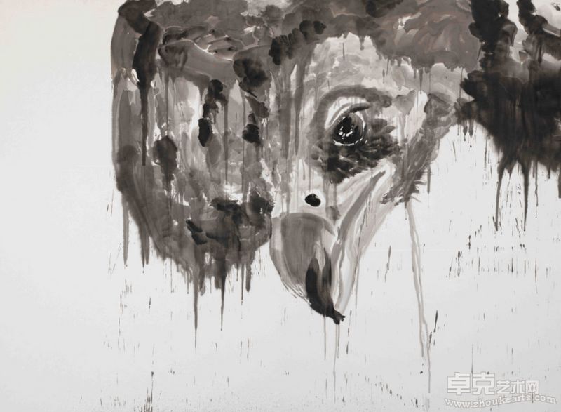 沈沁 Face No.7  300 X 400cm  纸本水墨 2010