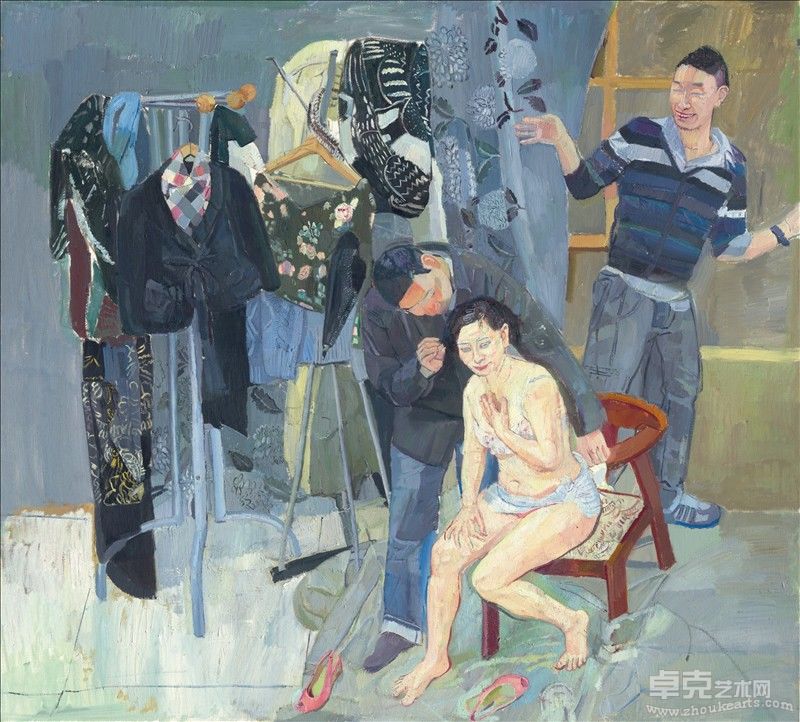 王晓鸥 苏珊娜-1  200×180cm  布面油画  2011