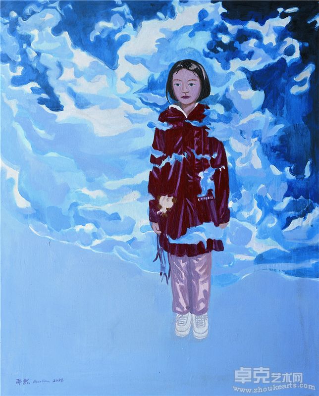 邵然 无邪的天空之五 150×120cm 布面油画 2008