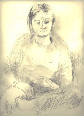 Portrait of a Young Gi-153X38cm