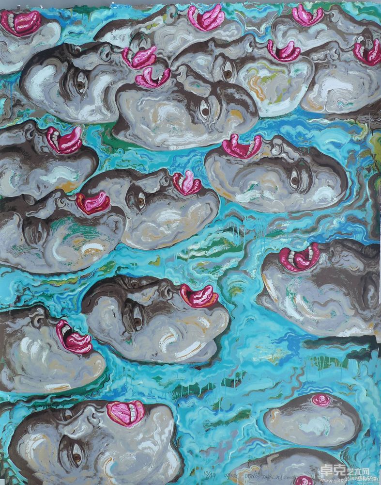 呼吸 85×68cm 丝网 2008