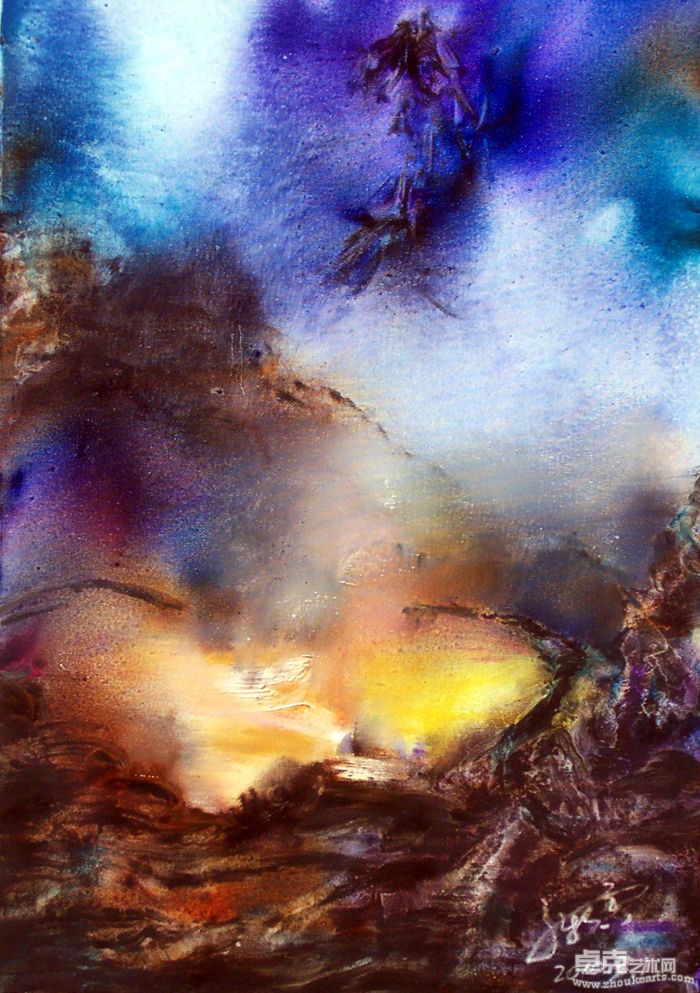 蓝霈紫65X95CM