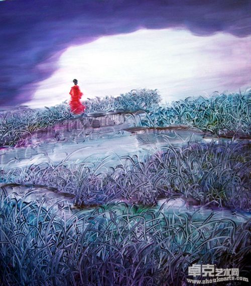 仕女24115X130CM