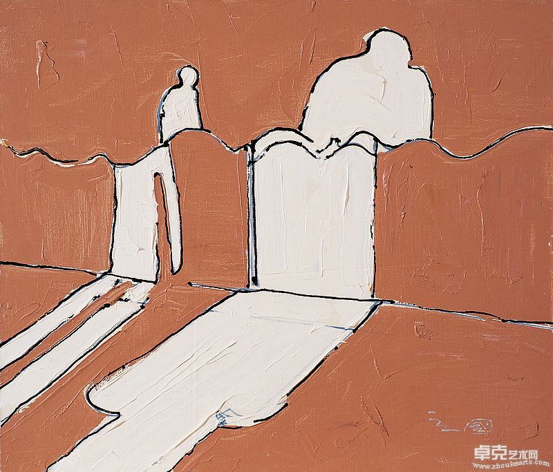 非常之路 布面丙烯 45.5x53cm 1999