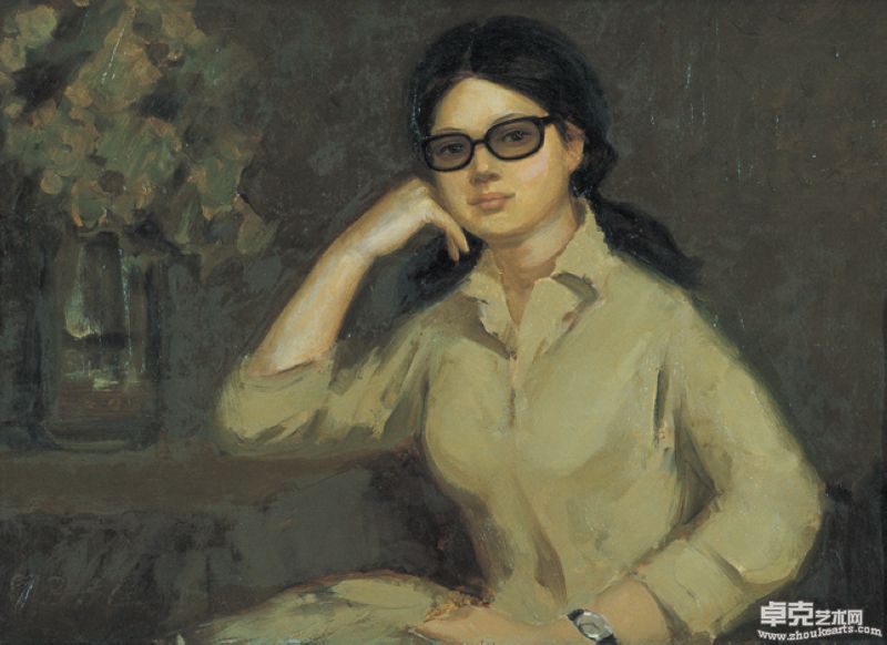 克非纸板 油画 51.2X71.8cm 1972