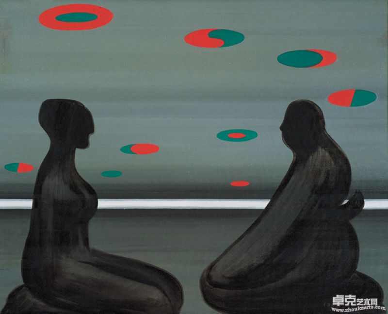 天长地久 布面油画 120X150cm 1985