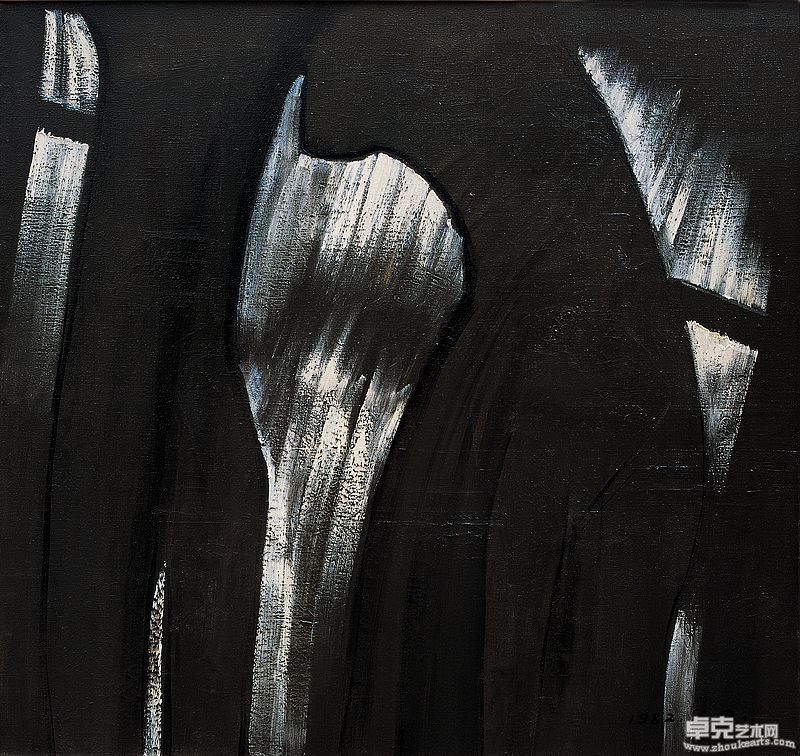 银色的光 布面油画 123X130.8cm 1982