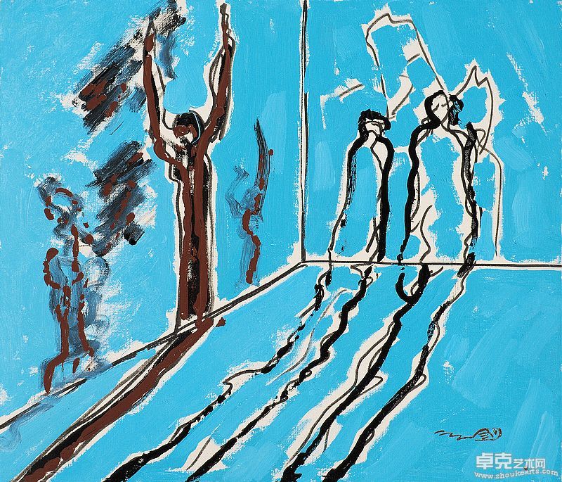 旁观者 布面丙烯 45.5x53cm 2006