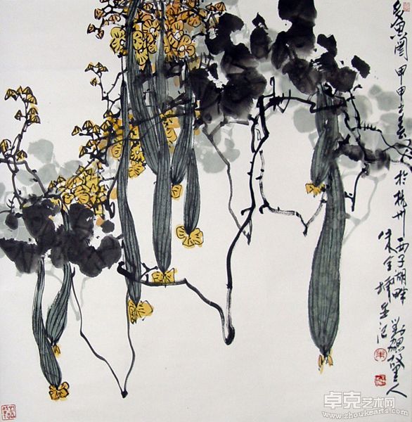 朱全增 多思图 四尺对开