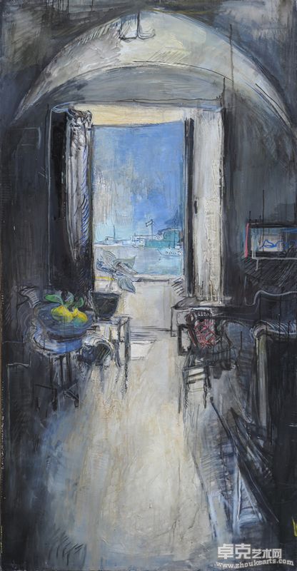 雷米·艾融   莫格的夏天 180×90cm  布面油彩   2009年