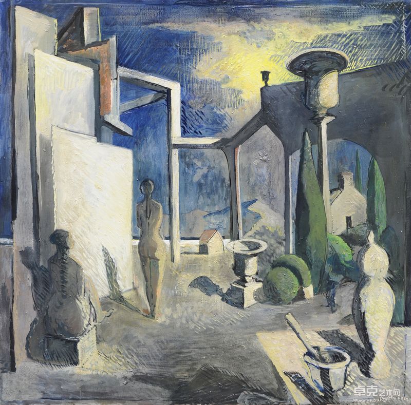 雷米·艾融   下落的太阳  100×100cm   布面油彩     2010年