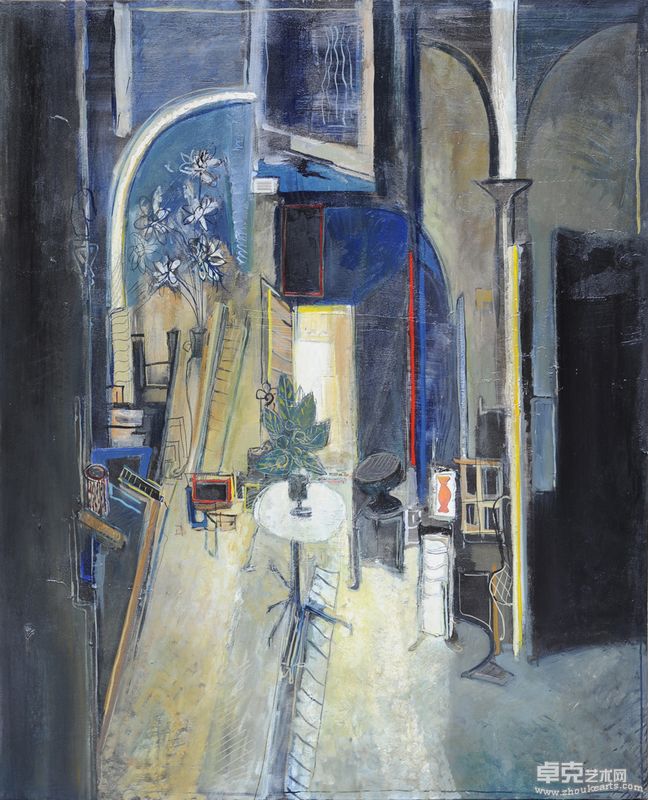 雷米·艾融   形状和光线   162×130cm  布面油彩   2009年