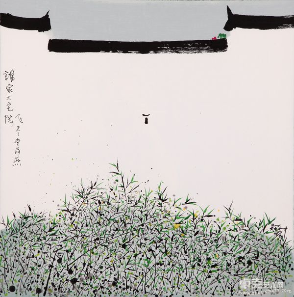飞进堂前燕 2007年  58x58cm