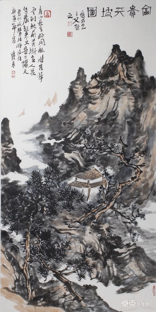 富贵天地图136cmx68cm