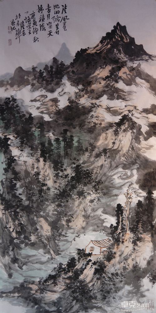 清风卷地收残暑136cmx68cm