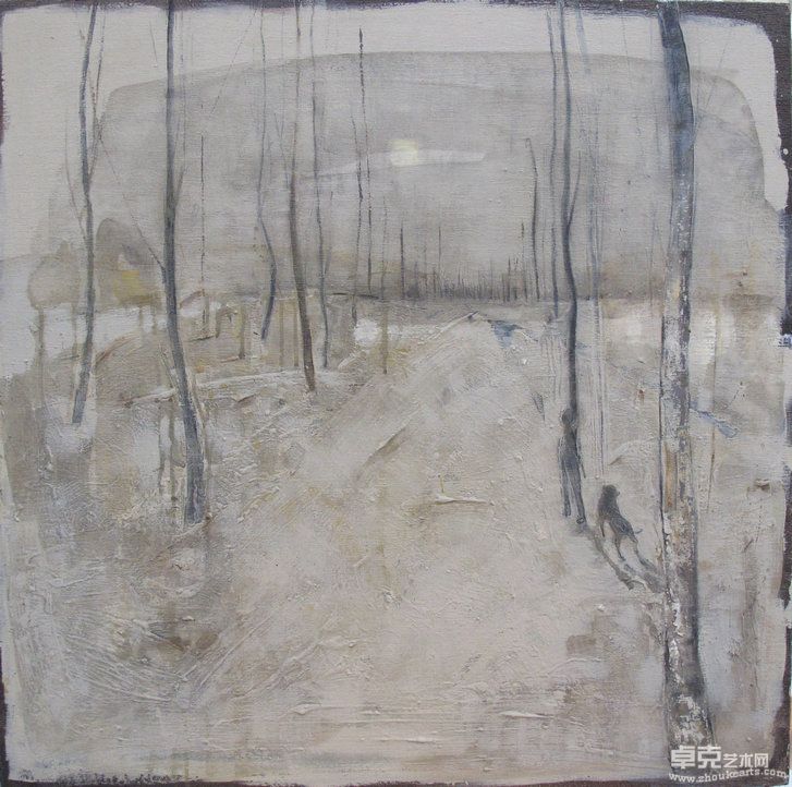 李伟  暮色80x80cm