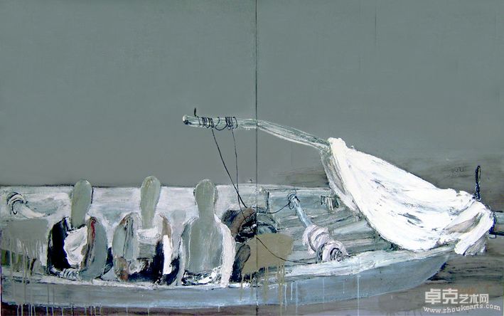 刘卫平  渡者(162×100cm)