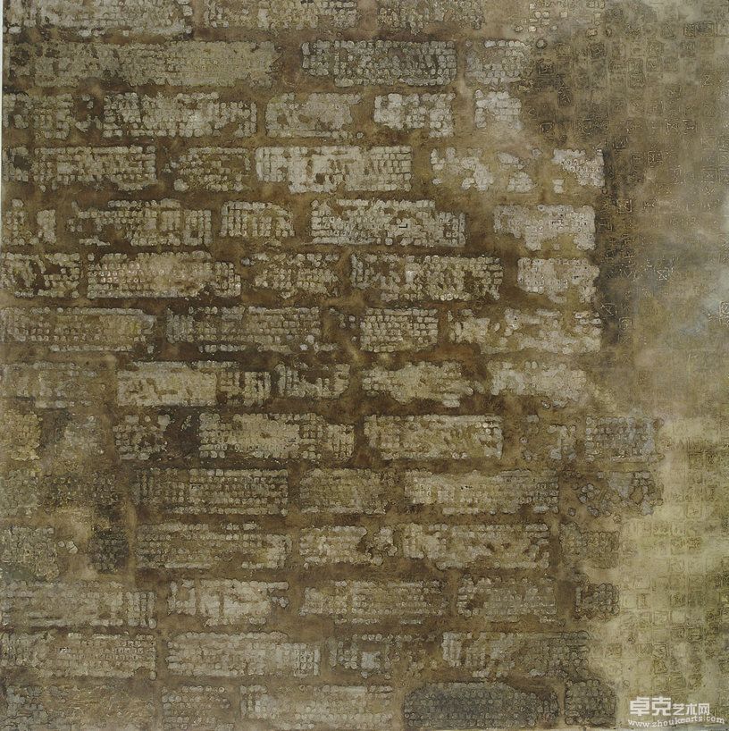 《尘封岁月之二 》   油画综合   180＊180cm       张国盛