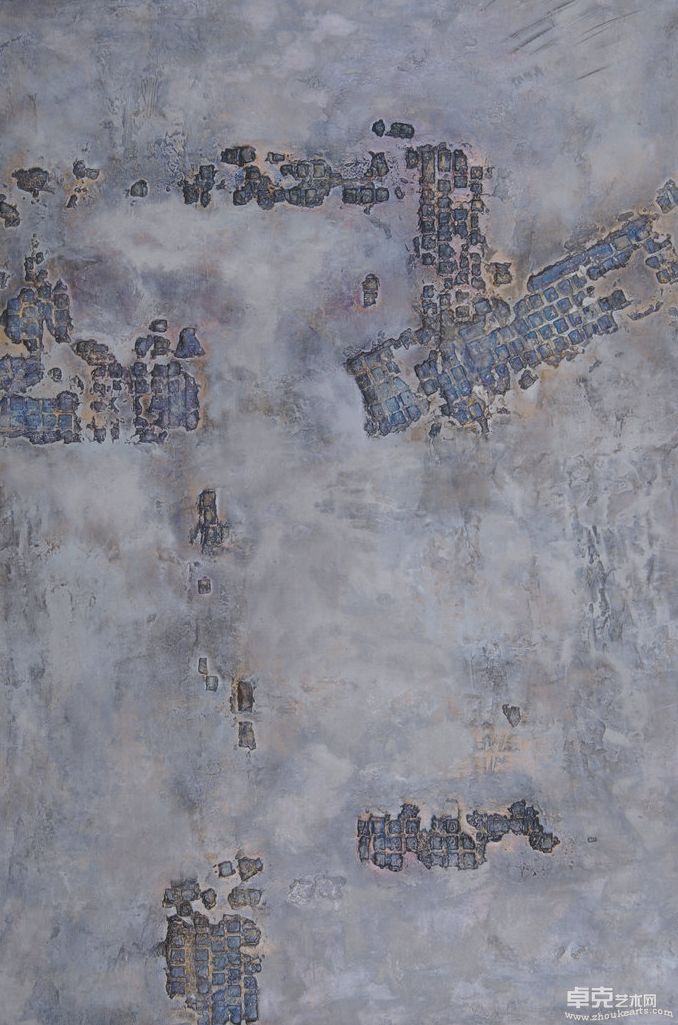 《虚拟空间之六 》   油画综合       80＊120cm      张国盛