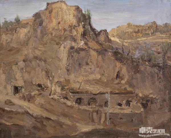 石建军 河曲写生 布面油画 57×73cm 2007