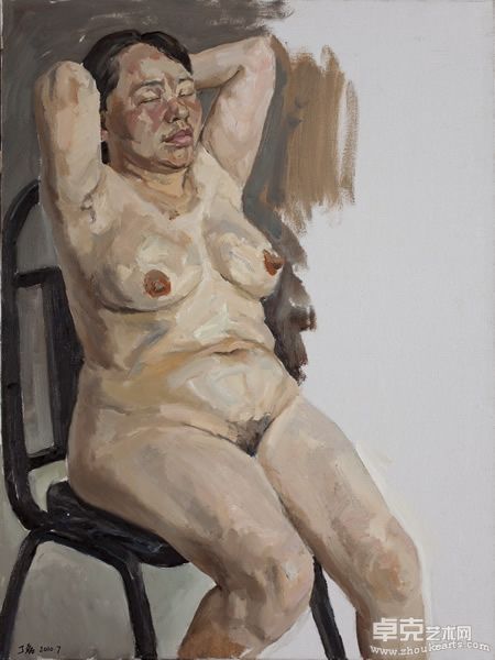 丁磊 人体习作2 布面油画 100×70cm 2010