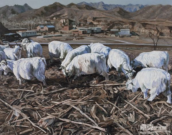 张海涛 冬日	布面油画 50×65cm 2010