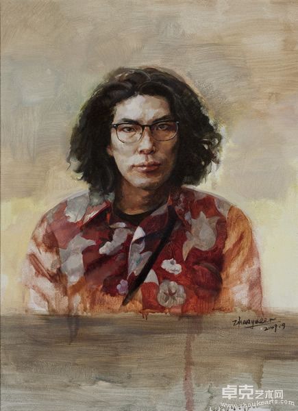 赵月儿 小松	布面油画 80×60cm 2008