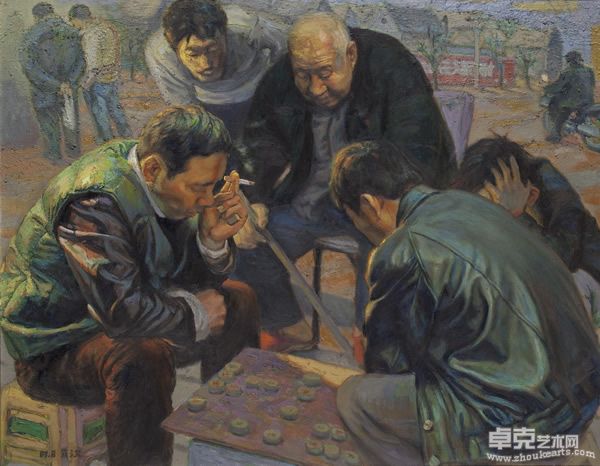 028 李肖汉 暖阳	布面油画 80×100cm  2007
