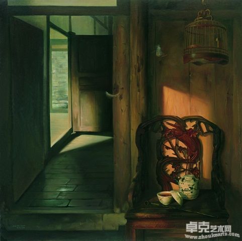 邹世全-斜阳 110x110cm