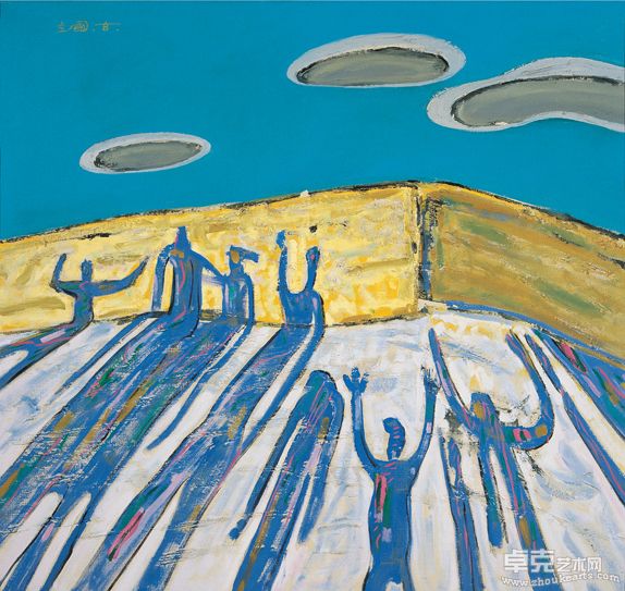 幻想家的直觉    布面油画 170X180cm    1992