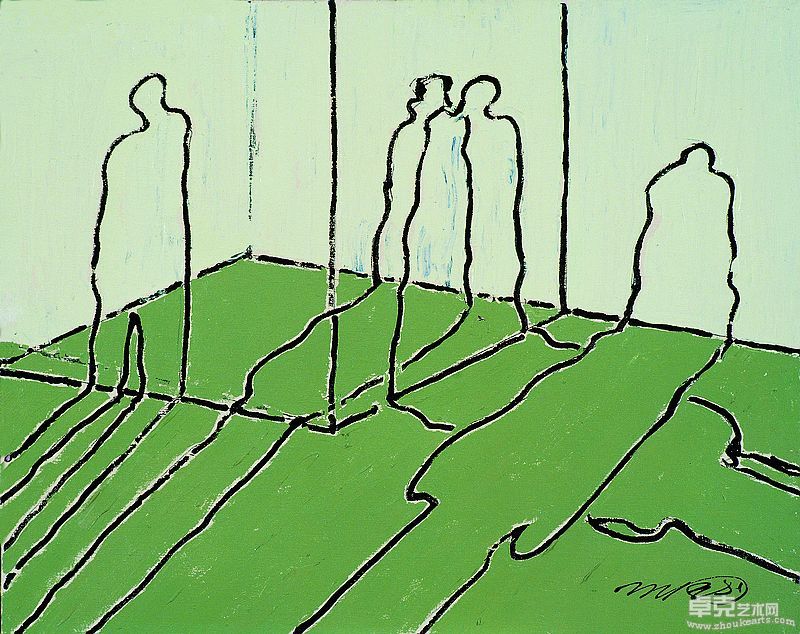 nEO_IMG_这个世界很真实   布面油画   80X100cm   1998