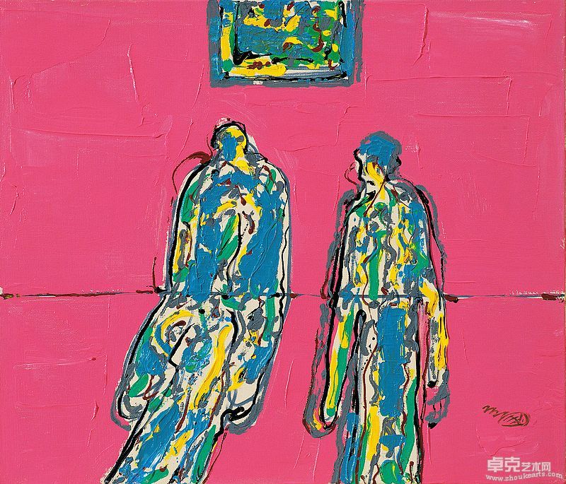 快乐的时光  布面丙烯   45.5x53cm   2001