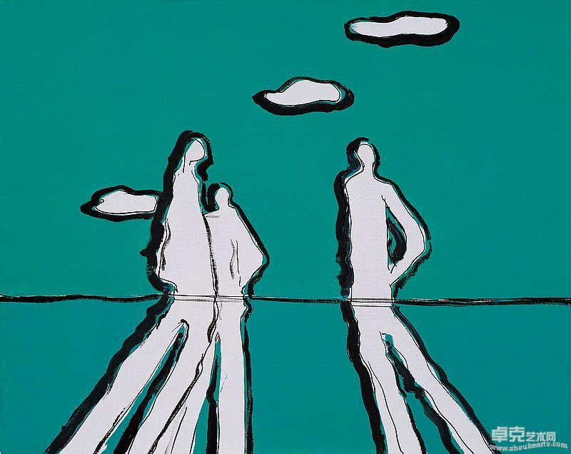 倾听绿色  布面丙烯80x100cm   2007