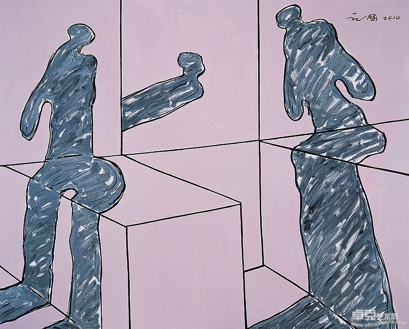 无暇的游戏   160x200cm   布面丙烯  2010