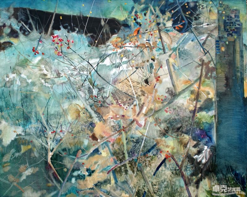 耿德法《等待天空破晓》120cmX150cm