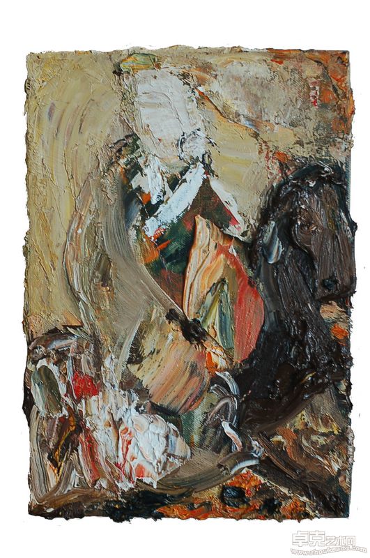 唐勇钢《骑马者》27x35cm