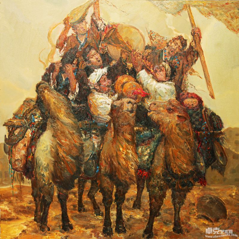 王浩《西风颂》150x150cm