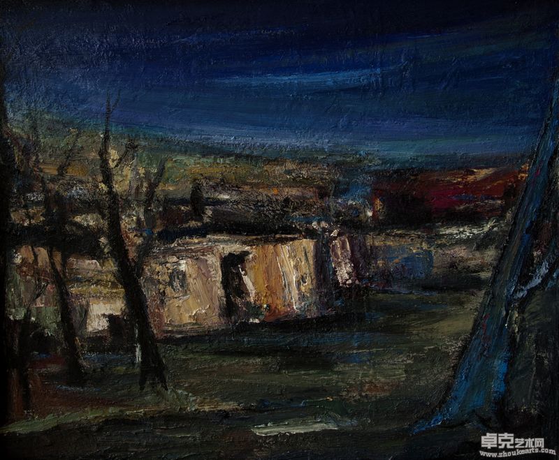 周远屹《土房》60×80cm