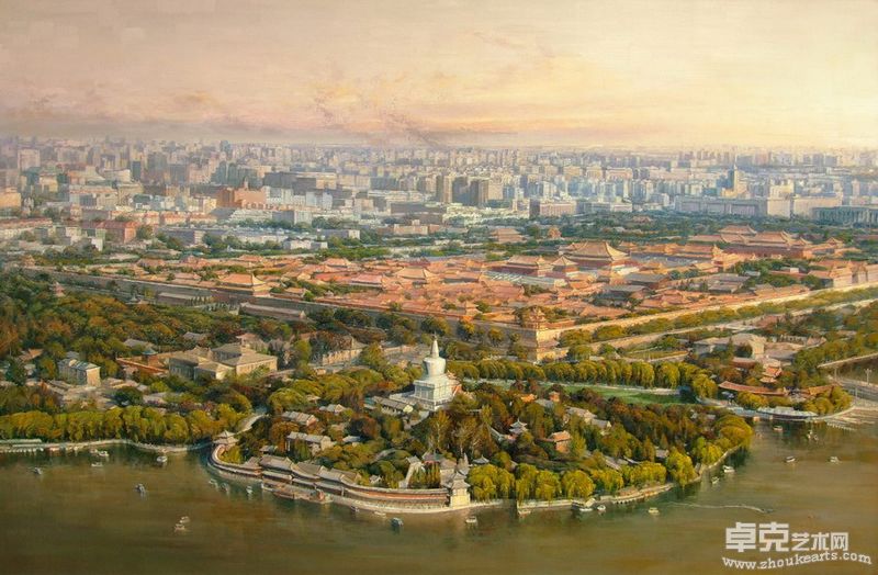 魏海彬作品-永远的紫禁城之帝都景象-130X200cm_2010年
