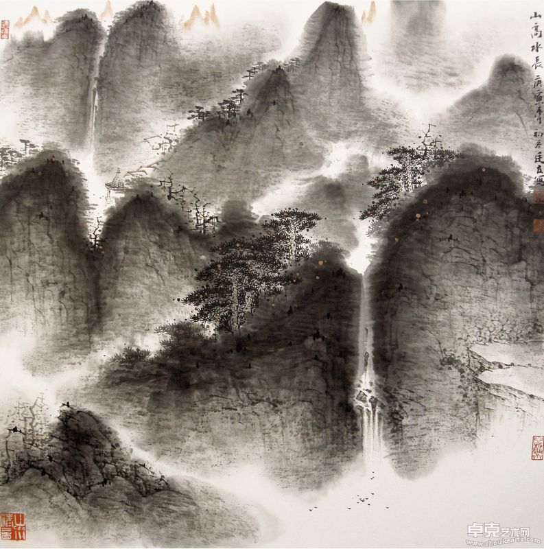 山高水长 68X68cm