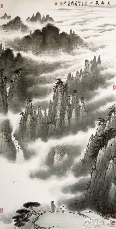 美哉黄山 137X68cm