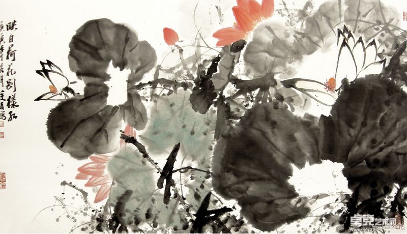 映日荷花别样红 113X63cm