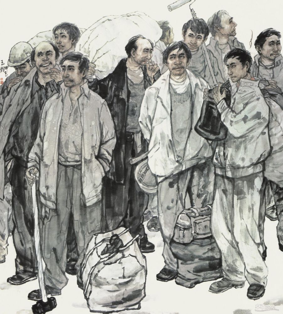 贺玉龙 明天会更好200X210cm