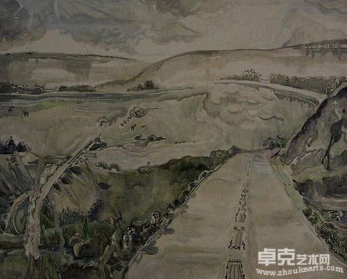 快乐旅途；布面油画，150cm x 120cm，2007年
