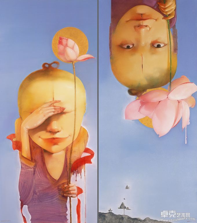 02桃源·观自在 160x70x2 油画（杨晖）